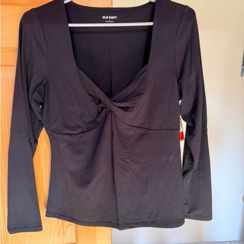 Old Navy Elegant Black Long Sleeve Top